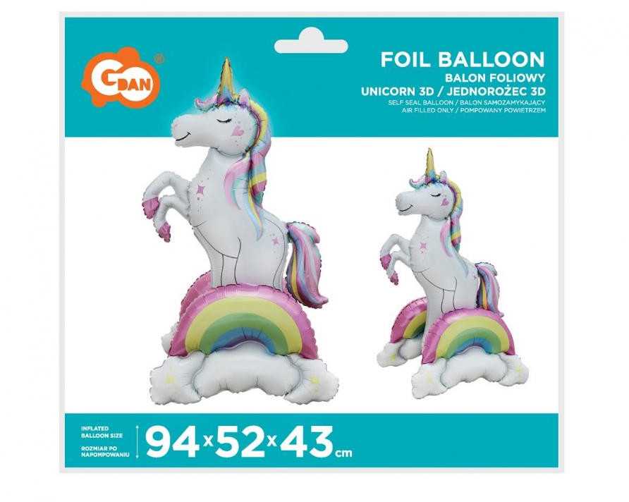 Teka Unicorn folijos balionas 94x52x43cm