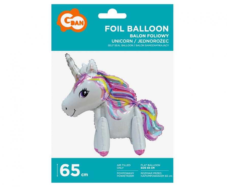GoDan Balon foliowy tęczowy Vienaragis - 65 cm - 1 vnt. universalus