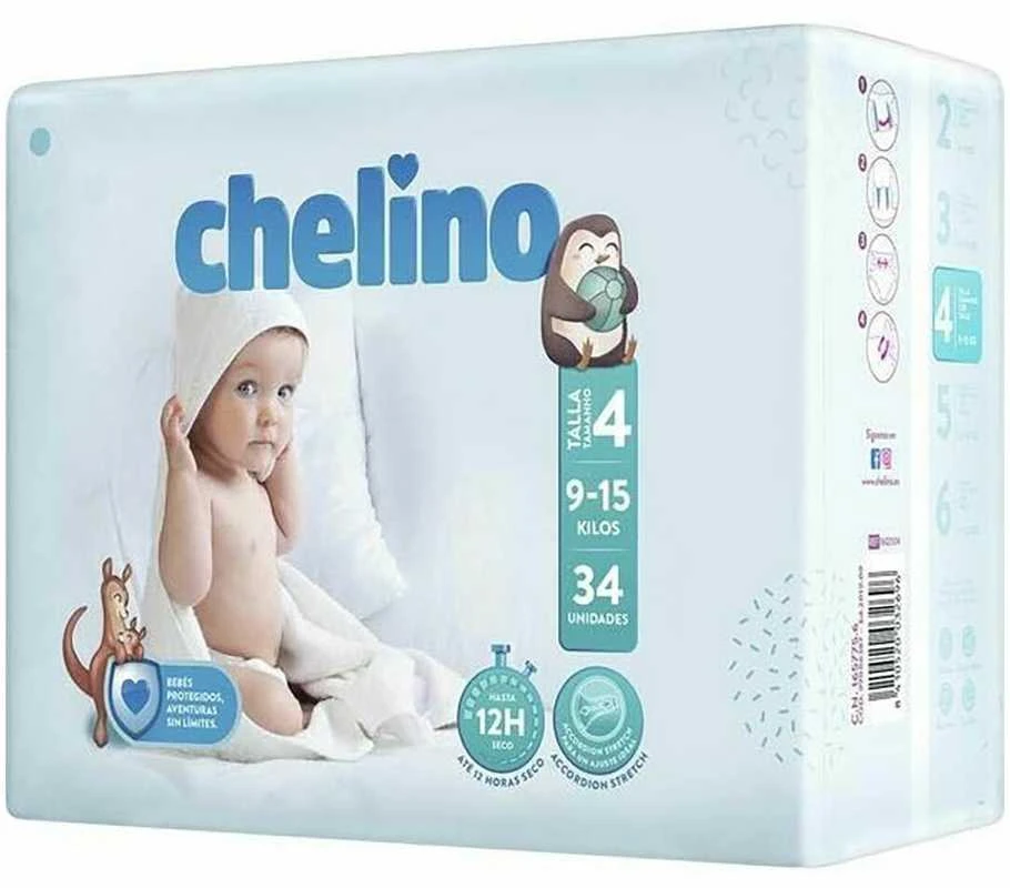 "Chelino Fashion-Love" sauskelnės T-4 34 vienetai