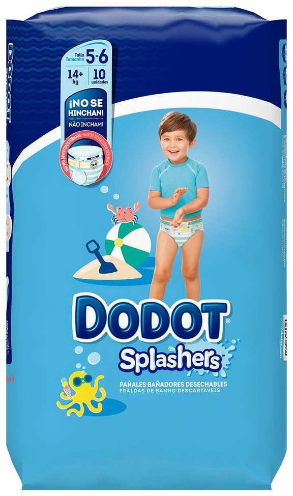 Dodot Splashers Sauskelnės T-5 10 vienetų