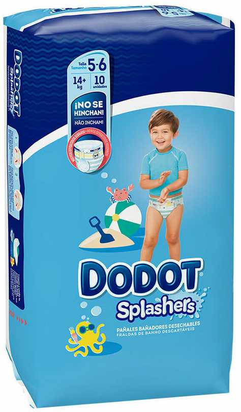 Dodot Splashers Sauskelnės T-5 10 vienetų