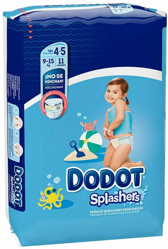 Dodot Splashers maudynių sauskelnės T-4 11 vienetų