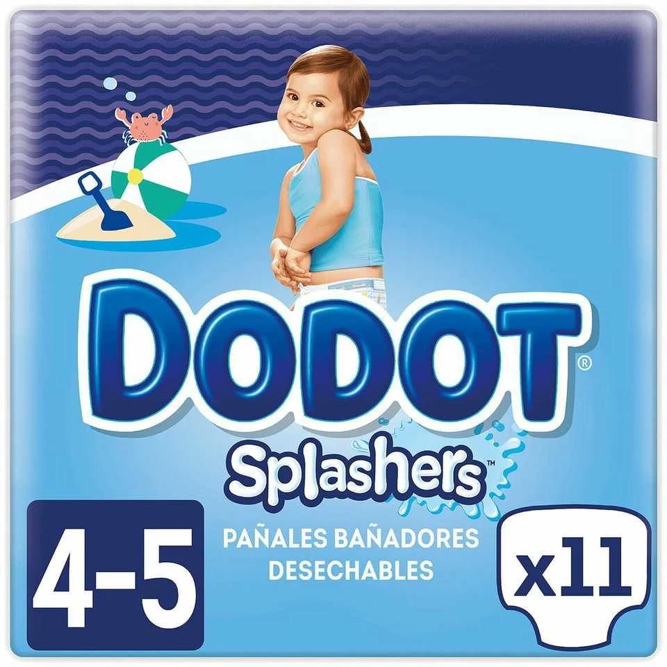 Dodot Splashers maudynių sauskelnės T-4 11 vienetų