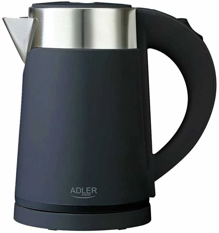 Adler | Virdulys | AD 1372 | Electric | 800 W | 0.6 L | Plastic/Nerūdijantis plienas | 360° rotational base | Juodas