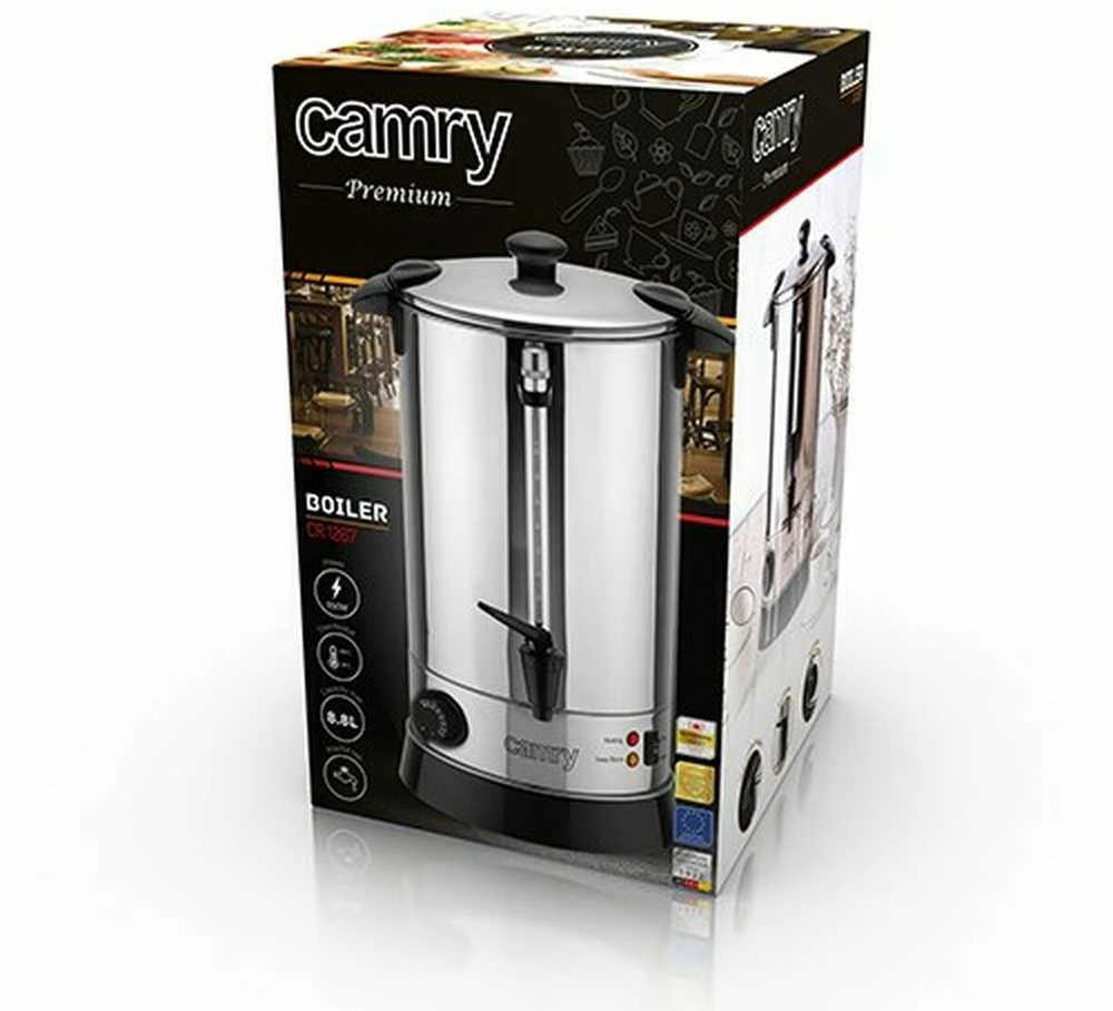 Virdulys Camry | Boiler | CR 1267 | Electric | 950 W | 8.8 L | Nerūdijantis plienas | Nerūdijantis plienas