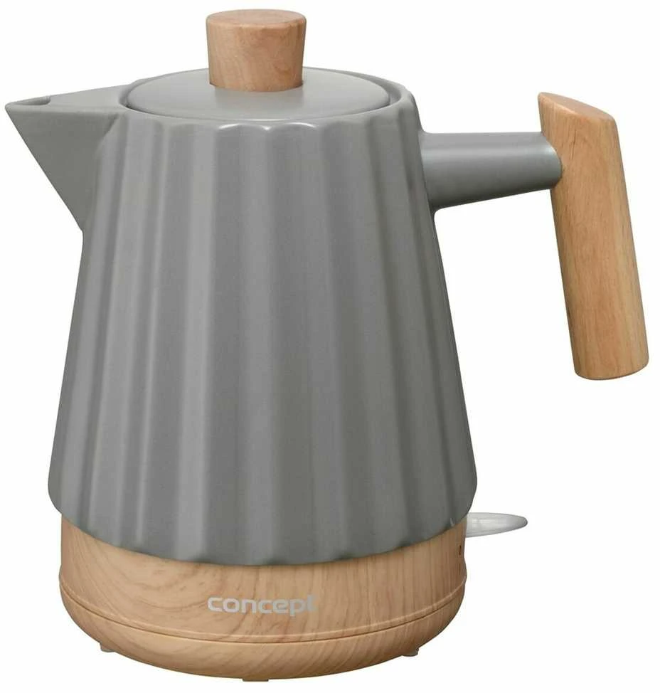 Concept Koncepcija RK0092 Keraminis elektrinis virdulys 1,5 l Tamsus pilkas