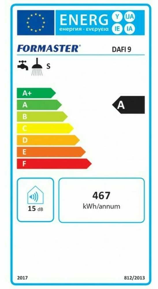 Momentinis vandens šildytuvas Dafi POZ03582 9.0 kW 400V IPX4, Baltas