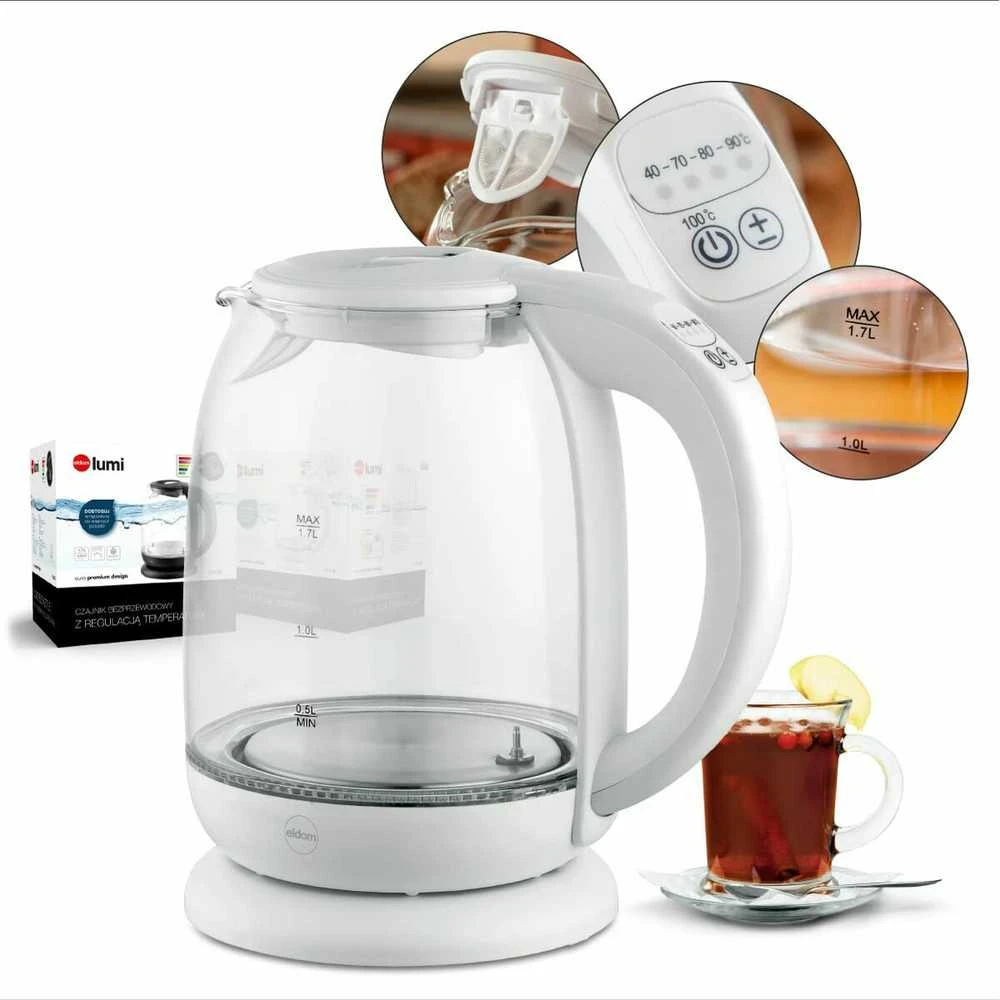 ELDOM C510 virdulys su temperatūros reguliavimu 1,7 l