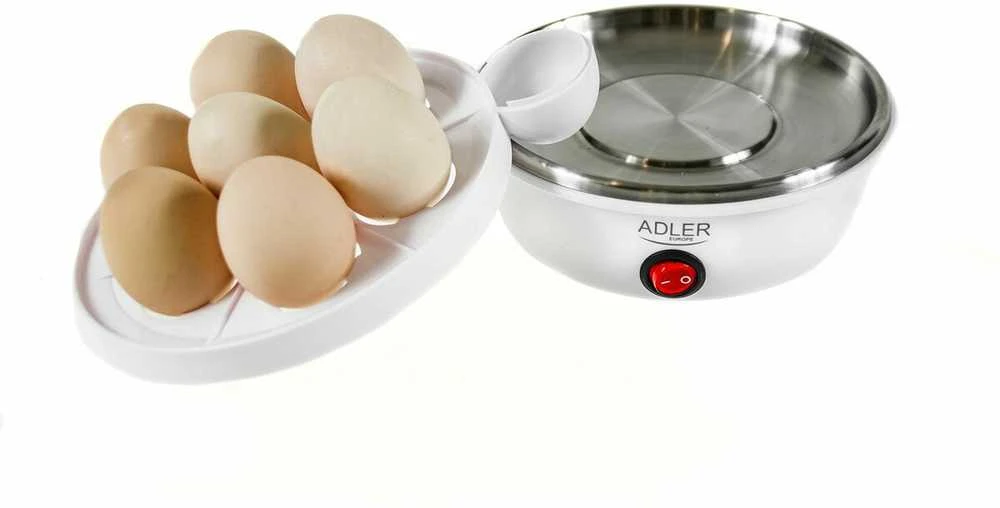 Adler Egg Boiler AD 4459 450 W, Baltas, Kiaušinių talpa 7