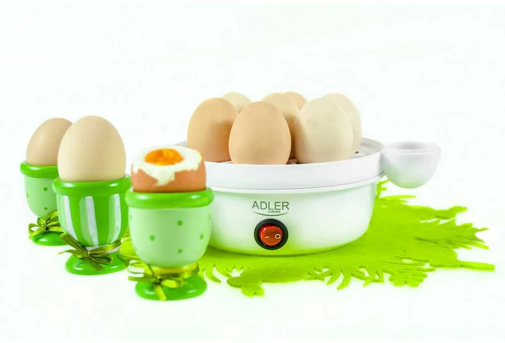 Adler Egg Boiler AD 4459 450 W, Baltas, Kiaušinių talpa 7