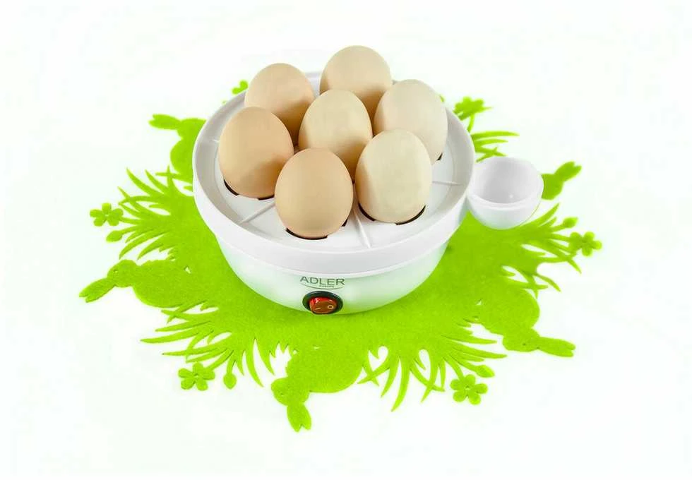 Adler Egg Boiler AD 4459 450 W, Baltas, Kiaušinių talpa 7