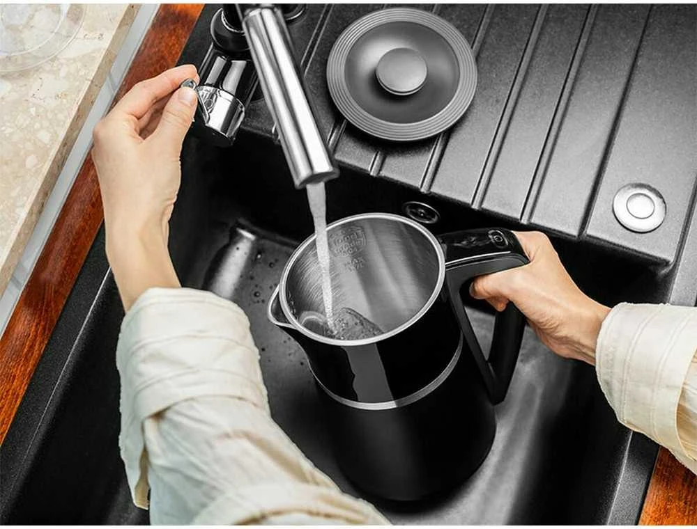 Elektrinis Virdulys - LAFE CEG020 1,7L 2200W Temperatūros kontrolė Juodas