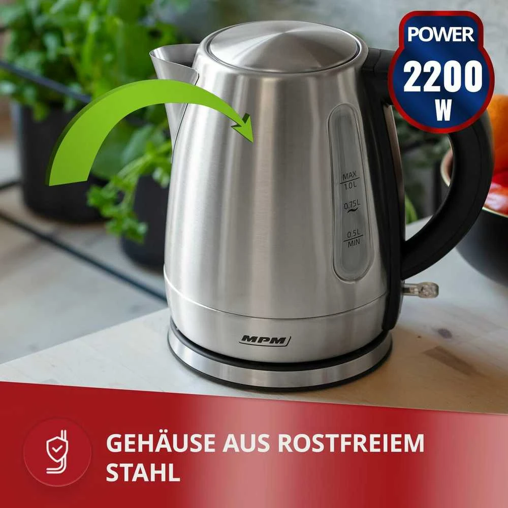 MPM MCZ-118 elektrinis virdulys 1 L 1630 W plienas