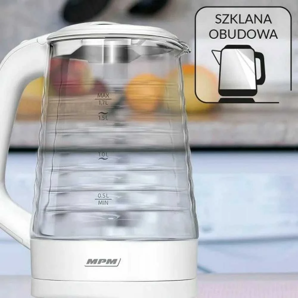 MPM MCZ-124 electric virdulys 1.7 L 2200 W Baltas