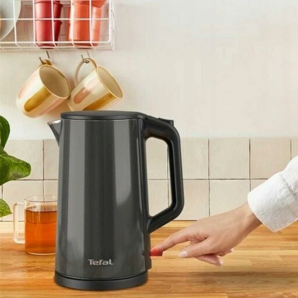 TEFAL | Virdulys | KI583E10 | Elektrinis | 2000 W | 1,7 l | Nerūdijantis plienas | 360° sukamasis pagrindas | Juodas