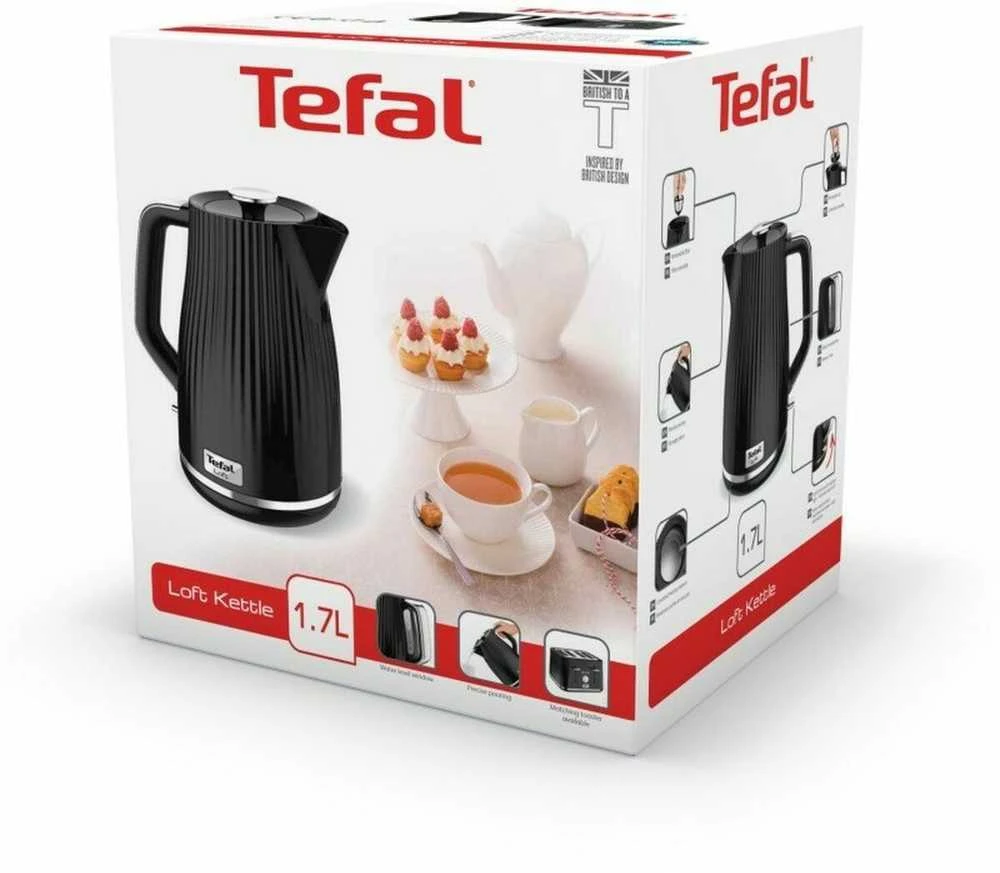Virdulys Tefal KO2508 (1.7 litres, juodos spalvos)