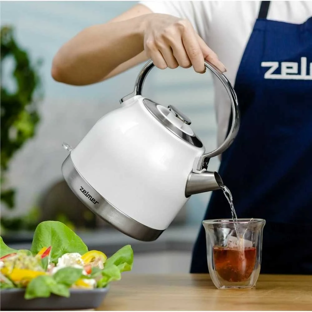 Virdulys - Zelmer ZCK7940 1,5 L 2200 W Nerūdijančio Plieno, Baltas