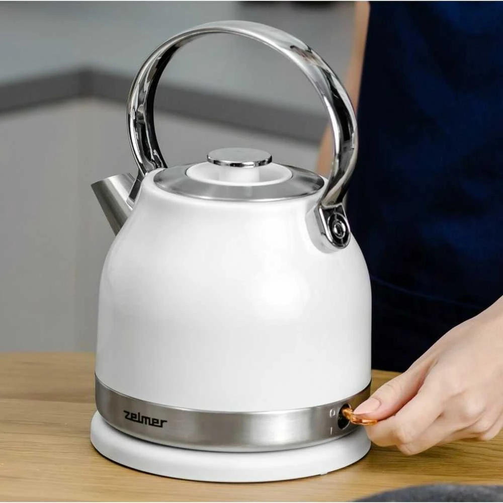 Virdulys - Zelmer ZCK7940 1,5 L 2200 W Nerūdijančio Plieno, Baltas