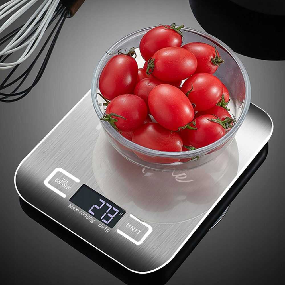 Virtuvinės svarstyklės Elektroninės virtuvės svarstyklės 5kg/1 g