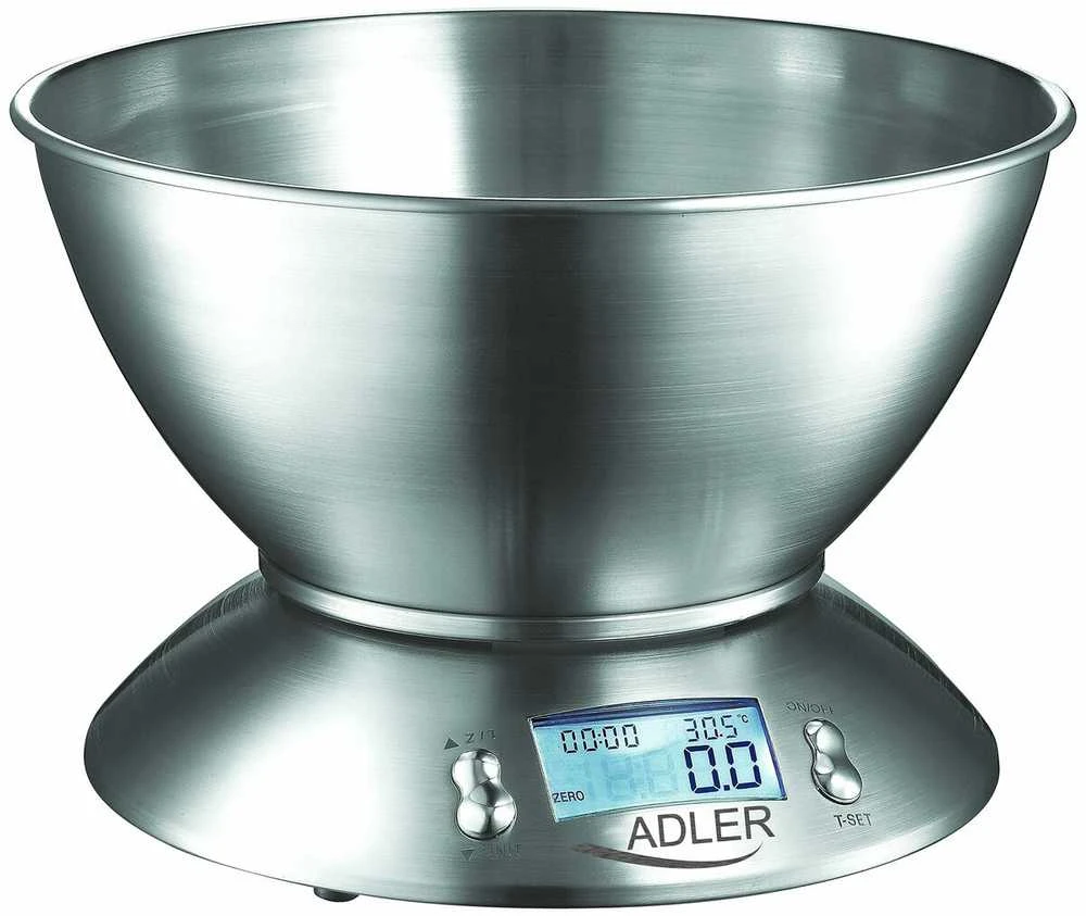 Adler | Virtuvinės svarstyklės | AD 3134 | Maksimalus svoris (talpa) 5kg | Graduacija 1 g | Nerūdijantis plienas