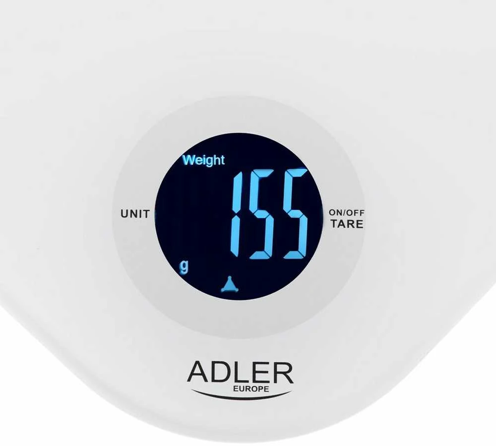 Adler Virtuvinės svarstyklės | AD 3180 | Graduation 1 g | Ekranas type LCD | Baltas