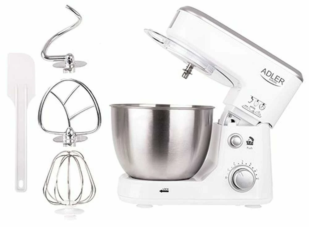Virtuvinis kombainas Adler | AD 4216 | 1000 W | Greičių skaičius 6 | Bowl capacity 4 L | Baltas