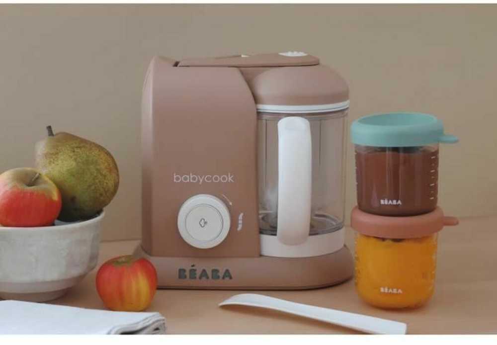 Béaba garų maisto ruošimo robotas kūdikiams 4 viename, 1,1 l talpos, 700 W, juodas, Babycook Solo 912791