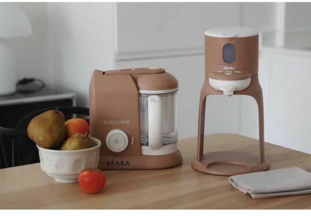 Béaba garų maisto ruošimo robotas kūdikiams 4 viename, 1,1 l talpos, 700 W, juodas, Babycook Solo 912791