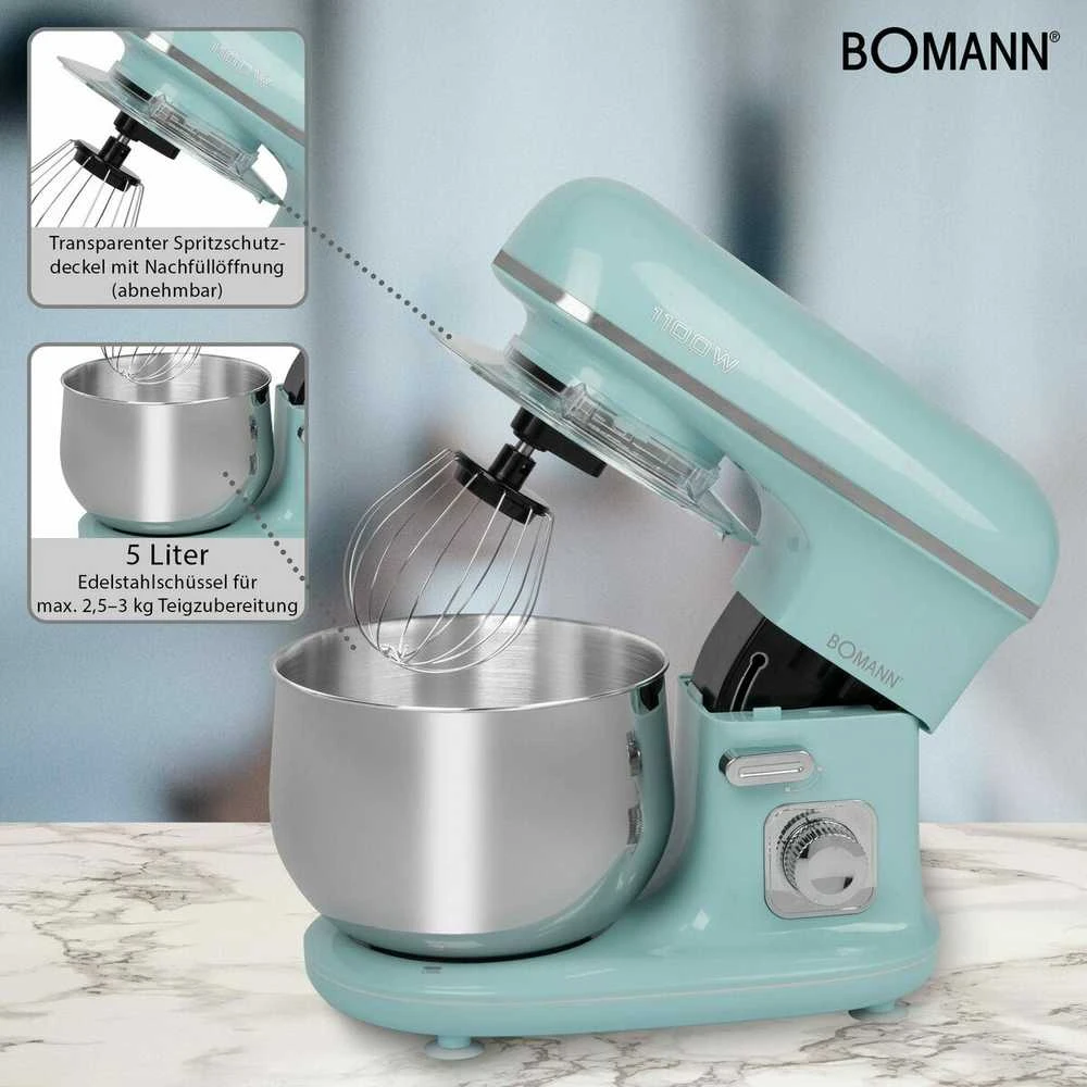 Virtuvės Kombainas - Bomann KM 6030 5L Mėtų Spalva