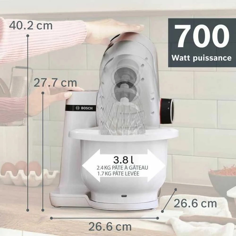 Bosch Virtuvės kombainas MUM Serie | 2 700 W, Baltas, MUMS2AW00