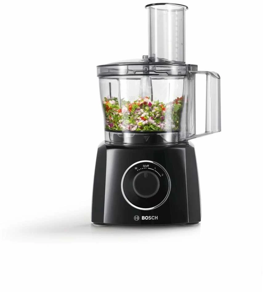 Virtuvinis kombainas Bosch | Food processor | MCM3201B | 800 W | Greičių skaičius 2 | Bowl capacity 2,3 L | Ice crushing | Maišytuvas | Juodas