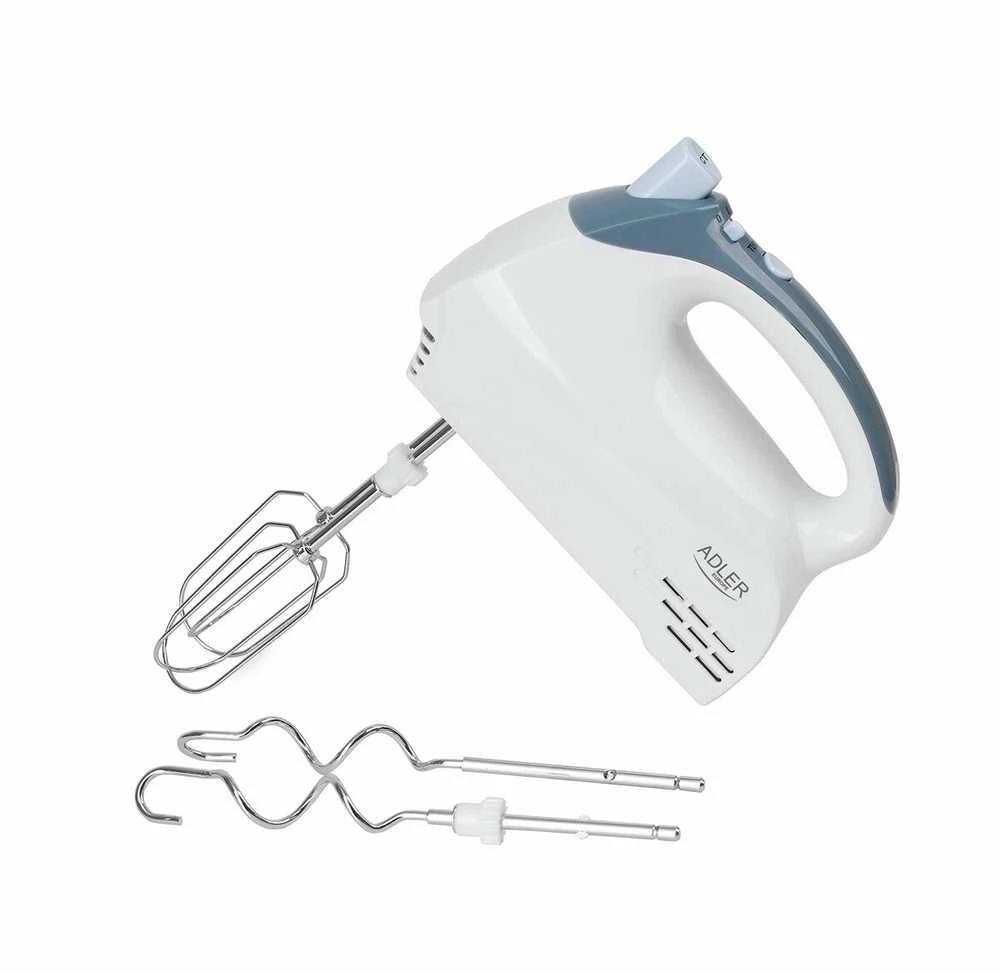 Virtuvinis kombainas Adler | Mixer | AD 4202 | Mixer with bowl | 300 W | Greičių skaičius 5 | Turbo mode | Baltas