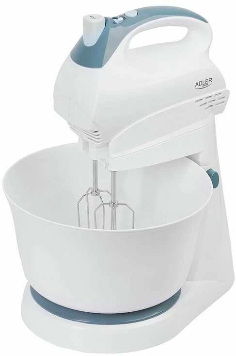 Virtuvinis kombainas Adler | Mixer | AD 4202 | Mixer with bowl | 300 W | Greičių skaičius 5 | Turbo mode | Baltas