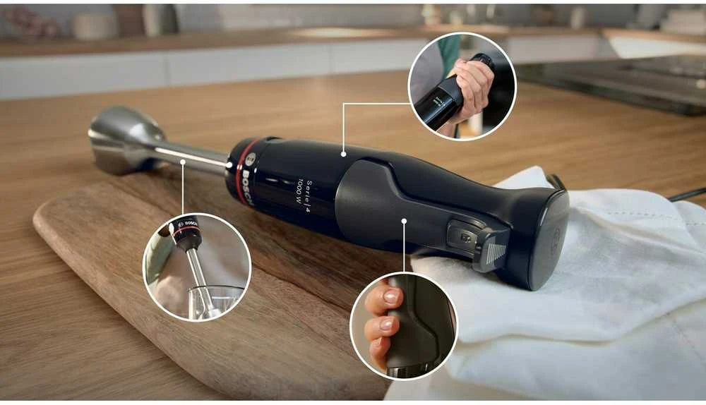 Trintuvas - Bosch Serie 4 MSM4B610 1000W 0.6L Juodas Antracitas