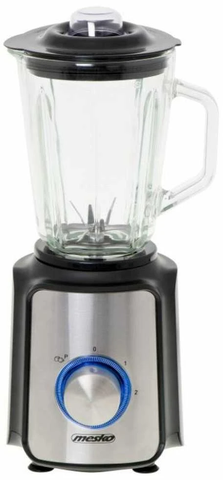 Adler Mesko | Maišytuvas | MS 4080 | Tabletop | 600 W | Jar material Glass | Jar capacity 1.5 L | Ice crushing | Juodas/Sidabrinis