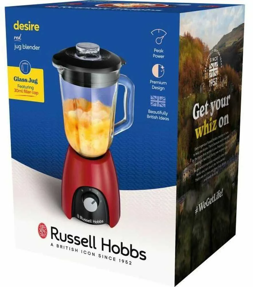 Russell Hobbs Desire ąsočio tipo trintuvas, raudonas, 1,5 l