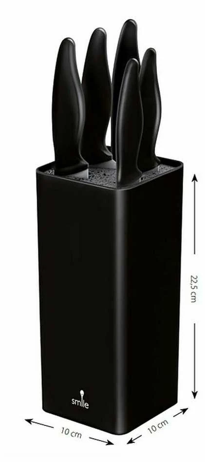 Smile Smile SNS-6 6-piece juodas peilis block set | Smile
