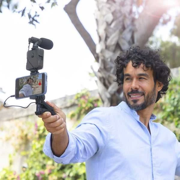 Vloginimui skirtas rinkinys su šviesa, mikrofonu ir nuotolinio valdymo pultu Plodni InnovaGoods 6 Dalys