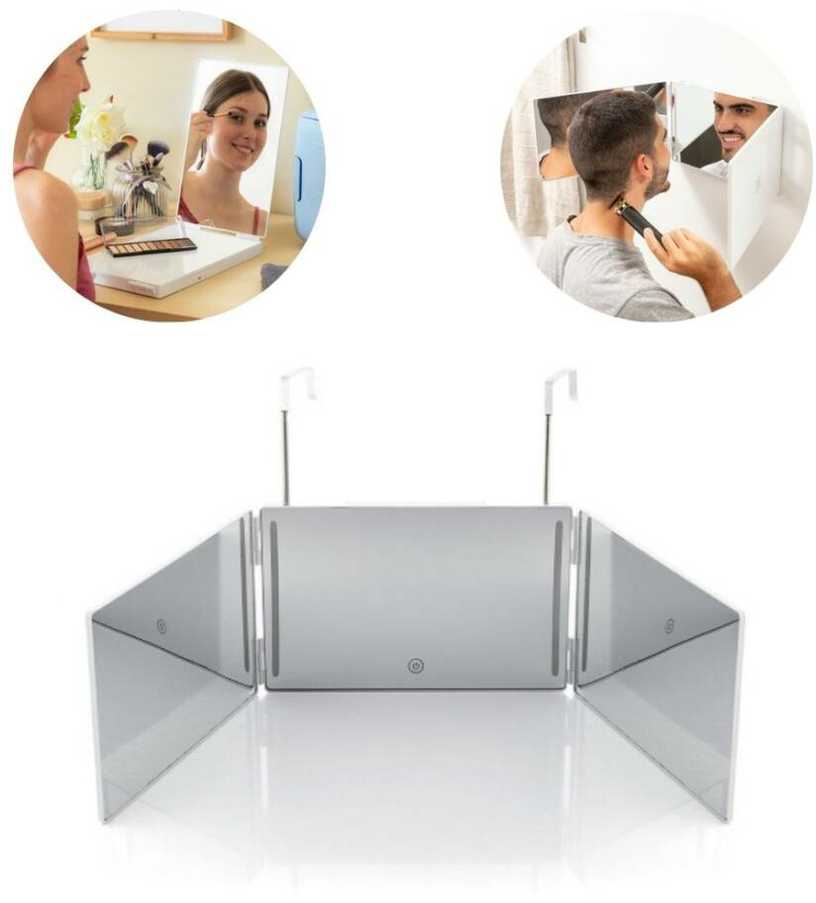 Vonios veidrodis su LED apšvietimu ir 360º matymu SelfKut InnovaGoods
