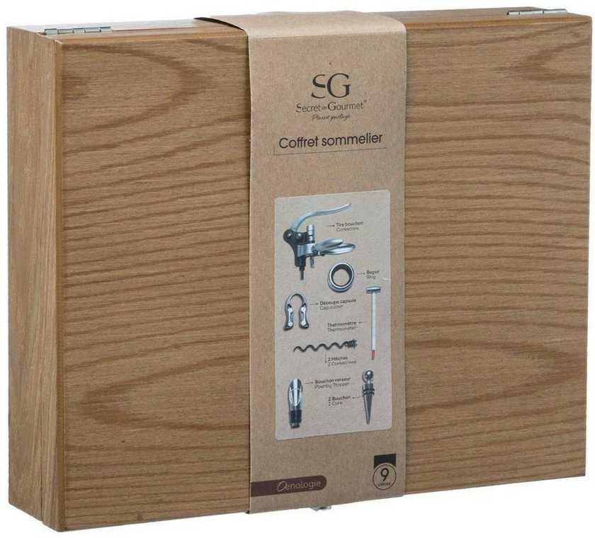 5five Simply Smart Rinkinys someljė medinėje dėžėje, 9 dalys