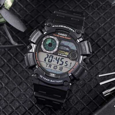 Vyriškas laikrodis Casio Sport Illuminator AE-1500WH-1A, Juodos spalvos