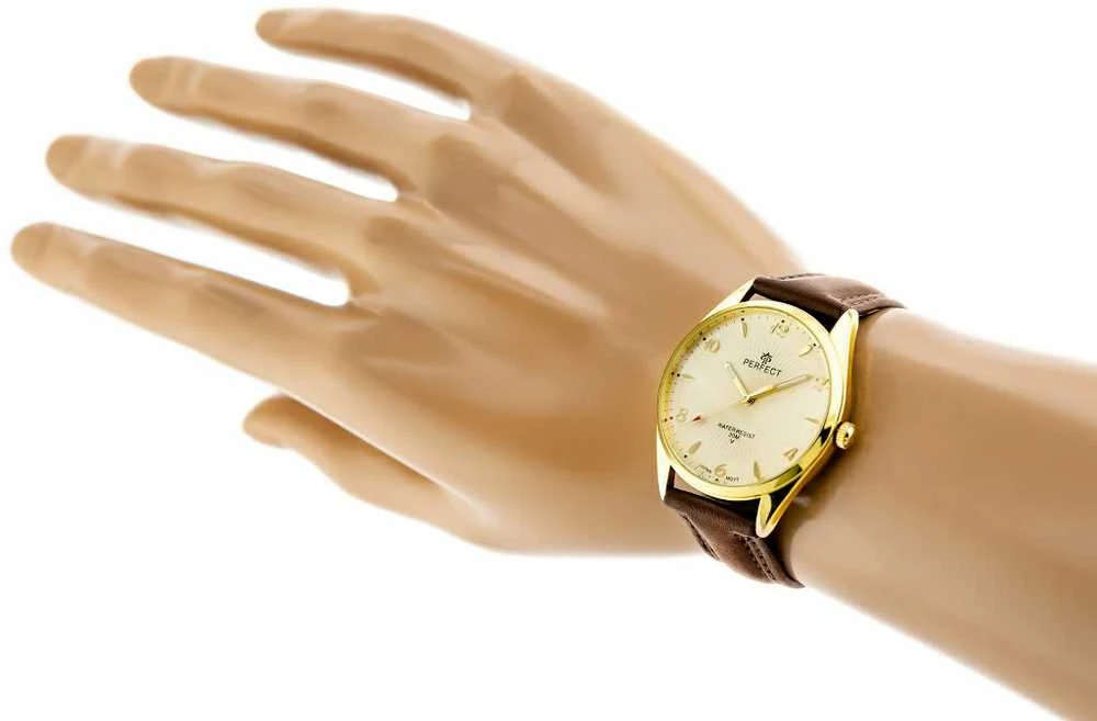 Laikrodis vyrams PERFECT M504CH-06 - CHRONOGRAF (zp383d) + dėžutė