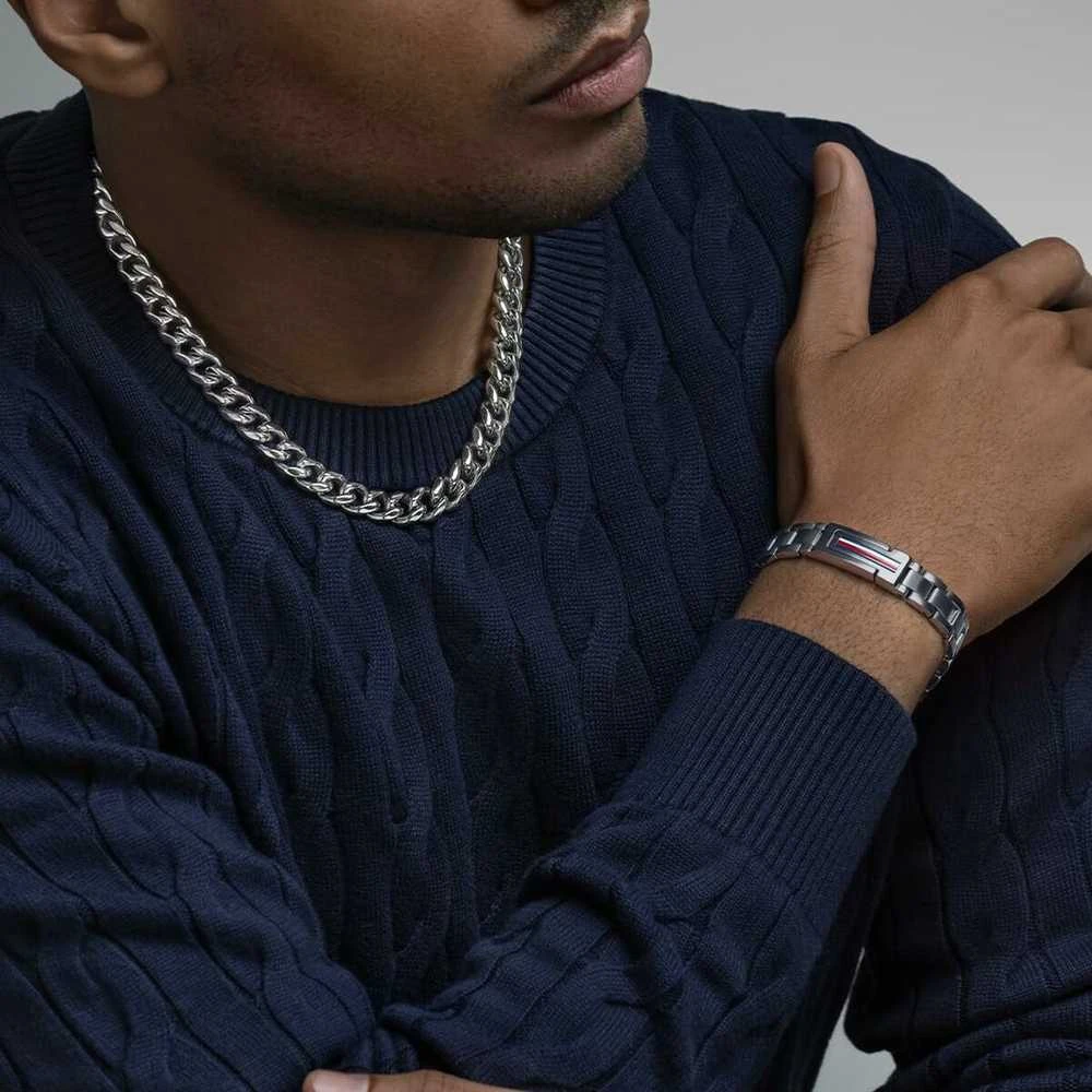 Tommy Hilfiger Masyvus plieno vyriškas karoliai Wild 2790604