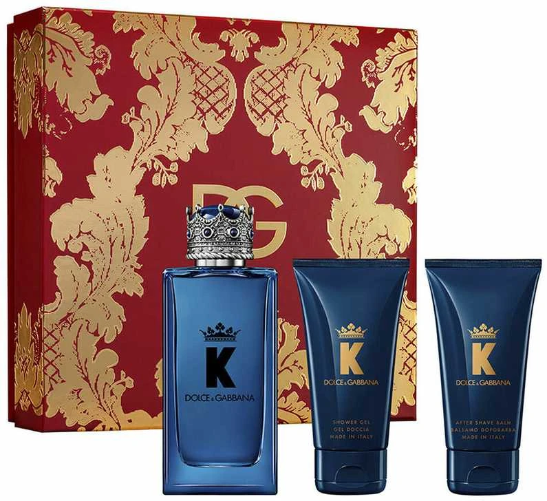 Dolce&Gabbana K rinkinys vyrams (EDP, 100 ml + dušo želė, 50 ml + balzamas po skutimosi, 50 ml)