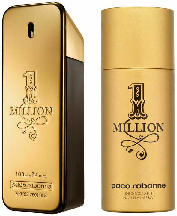 Paco Rabanne 1 Million tualetinis vanduo purškiklis, 100 ml rinkinys, 2 vnt. Kalėdų 2023 m.