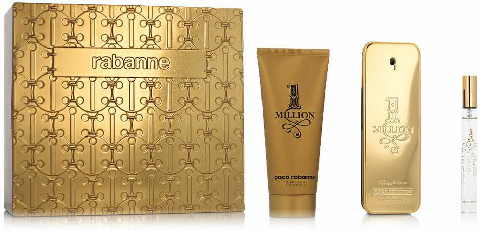 Paco Rabanne 1 Million rinkinys vyrams (kvepalai EDT, 100 ml + EDT, 10 ml + dušo želė 100 ml)