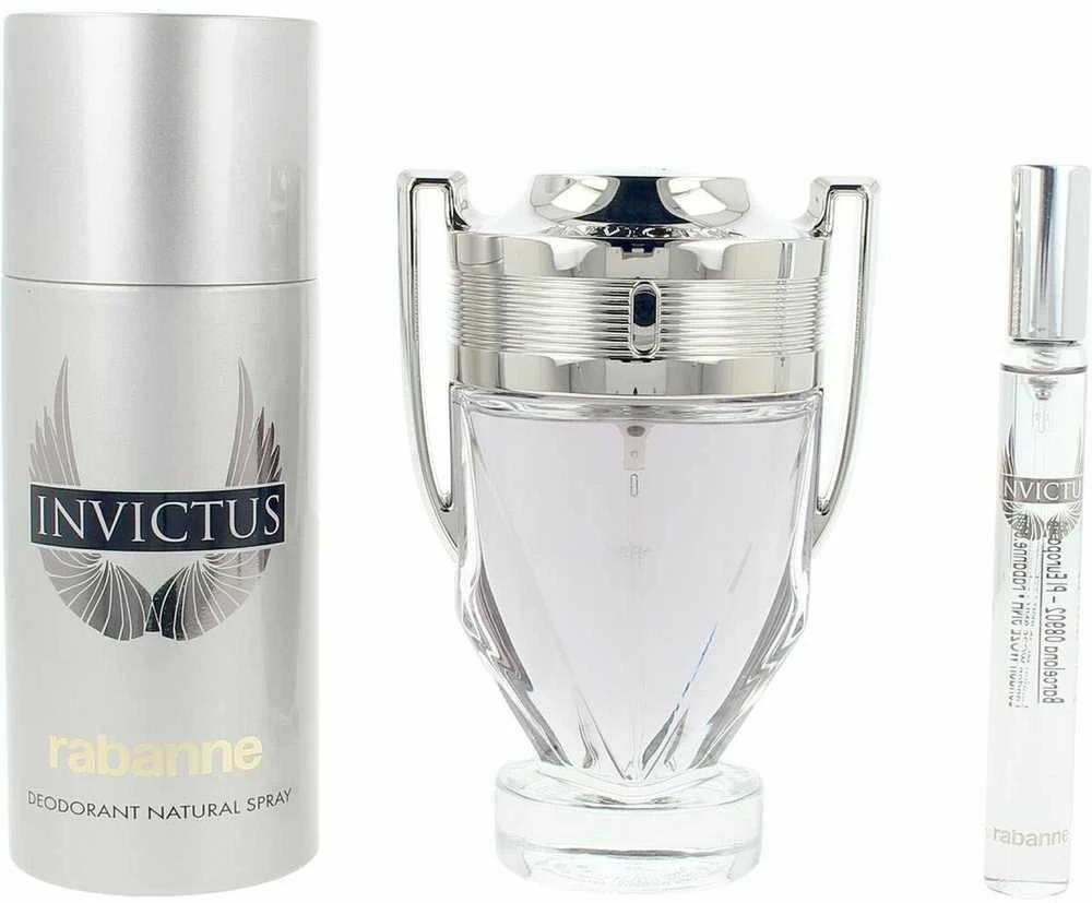 Paco Rabanne Estuche Invictus Eau De Toilette, 100 ml Desodorante, 150 ml Eau De Toilette, 10 ml