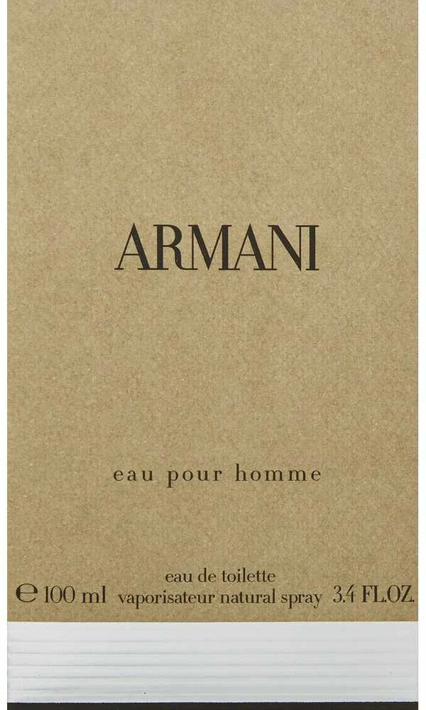 Armani Eau Pour Homme EDT tualetinis vanduo vyrams, 100 ml