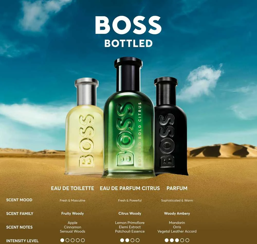 Kvepalai vyrams HUGO BOSS Bottled Bold Citrus EDP, 50 ml