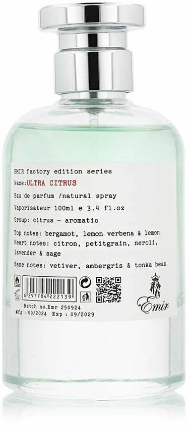 Emir Ultra Citrus Factory Edition EDP parfumuotas vanduo unisex, 100 ml